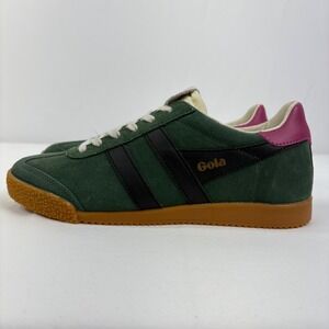 Gola Elan Evergreen Black Fuchsia Suede Retro Sneakers CLB538 Womens 6.5 NWOB